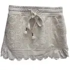 Fenty Puma By Rihanna Embroidered Edge Mini Skirt, Vanilla Ice, Size S