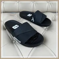 在飛比找蝦皮購物優惠-Jordan 男士拖鞋最新版本,廣州橫帶拖鞋,帶壓紋圖案和防