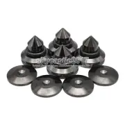 4PCS 28mm Copper Speaker Spike Isolation Shockproof Stand Feet Base Pads #Black