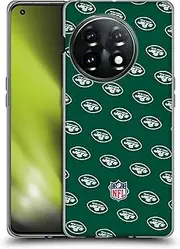 Head Case Designs Officially Licensed NFL Patterns New York Jets Artwork Soft Gel Case Compatible with OnePlus 11 5G