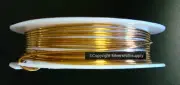 Antique Gold plated copper 20 ga wire wrapped jewelry bead wire 9.84 feet PW009