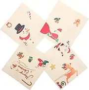 MOLUCKFU 4pcs Kitchen Cleaning Cloths Absorbent Dish Wiping Rags Tableware Towels for Easy Housework Soft Scratch Quick Drying