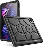 Poetic TurtleSkin Heavy Duty Case Designed for iPad Pro 11 2021 (3rd Gen) & 2020 (2nd Gen) & 2018 (1st Gen), Rugged Shockproof Drop Protection Kids Friendly Silicone Cover Case, Black