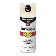 RUST-OLEUM Stops Rust Custom Spray Paint 5 in 1 Enamel 340g Gloss Antique White
