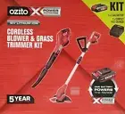 Ozito 18V Cordless Leaf Blower Grass Trimmer Combo Kit Lawn Whipper Snipper New