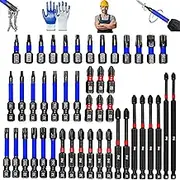 46-Piece Magnetic Impact Nut Driver Set, Magnetic Nut Driver Set for Impact Drill, Anti-Slip Magnetic's Screwdriver Bits, For Home DIY Workshop Construction Work (2SET)