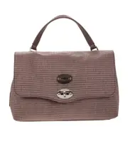 Twist lock flip shoulder bag One size Brown