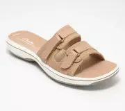 Clarks Breezey Eve Sand 2-Strap Sandal Women's sizes US 5-12 NEW!!!