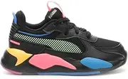 [PUMA] Kids Girls Rs-X Sunset Lace Up Sneakers Shoes Casual - Black, Multi
