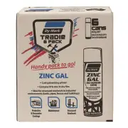 Dy-Mark ZINC-GAL METAL PAINT 400g 6Pcs Cold Galvanising Primer GREY *Aust Brand
