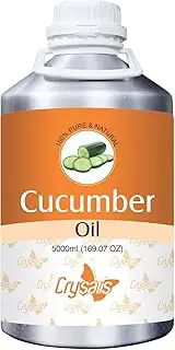 CRYSALIS Cucumber (Cucumis Sativus) Oil|100% Pure & Natural Undiluted Carrier Oil Organic Standard For Skin & Haircare|Therapeutic Grade Oil, Healthy Skin & Hair 5L (169.07 fl oz)