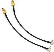 Aswalling 4G Antenna SMA Female to TS9 Male Adapter Cable 15cm 2PCS for External Antenna Router E5372 E5577 E5786 E5787