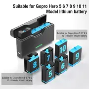 3-Channel Battery Quick Charger Dock for Gopro Hero 5 6 7 8 9 11 Action Cameras