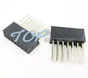 50PCS 2.54 mm 2X7 Pin Stackable 11mm Long Legs Female Header For Arduino Shield