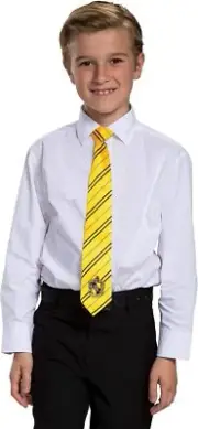 Hufflepuff Breakaway Tie Harry Potter Fancy Dress Up Halloween Costume Accessory