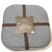 2 Pack Alexis Memory Foam No Slip Back 16 x 16 Chair Pad Cushion Soft Comfort