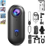 Nexo25 Camera, 2025 New Nexo25 Black Camera, Wearable Sports Cameras with 4k/1080p, Waterproof Case, Magnetic Clip, 360° Rotation, for Cycling, Diving, Travel (A-Black)