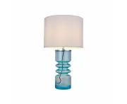 Duchy Modern Elegant Table Lamp Desk Light - Aqua & White