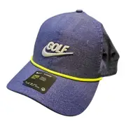 NEW Nike Golf Aerobill Classic99 Rope Hat Cap Blue Lightweight DriFit One Size