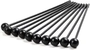 10 Pack Plastic Bell Mallets Solid Drum Percussion Sticks Hammer For Chime Black