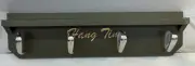 Golf Club Coat/Hat Rack Premium Quality Wall Mount Shelf Hooks - 4 Coat Hooks