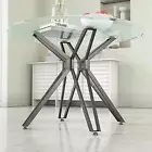 28" Metal Table Legs round Table Base Only Modern Heavy Duty Wrought Iron Glass