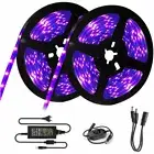 1-10M LED UV Light Strip Ultraviolet Flexible Purple Blacklight dimmer tape set