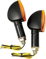 2 Pcs Universal Motorcycle Turn Signal Indicators Light Amber Flashers Lighting Motorbike Lamp Custom Tail Light(103CM)
