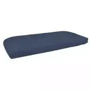 Sunbrella 43.5-inch Solid Color Outdoor Settee Cushion - Canvas Navy - New