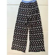M-Missoni NWT $857 pantalone zig zag wide leg trousers pants sz M 42