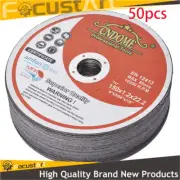 50PCS 6'' 150mm Angle Grinder Stainless Steel Cutting Discs&Cut-off Wheel