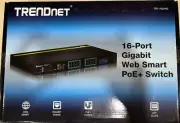 TRENDnet TPE-1620WS 16-Port Gigabit Web Smart PoE+ Switch