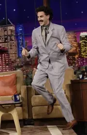 Actor Sacha Baron Cohen as Borat during an interview on October 9 - Old Photo 18