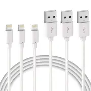 3-Pack [Apple MFi Certified] Lightning to USB Charger Cable for iPhone/Ipad/Ipod