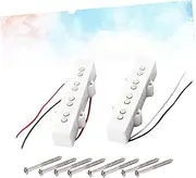 ULDIGI Bass Pickup Replacement 4 String Electric Bass Pickups Open Style Bridge Neck Gmb09 High Harmonic Tone
