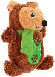 Interactive Plush Dog Squeaky Chew for Dogs Durable Bear Shape Engaging Soft Pet for Teething Playtime