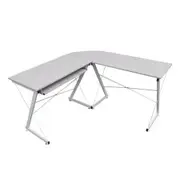 Alexandra Light Grey L-shape computer desk