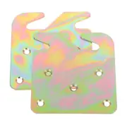 2 Sets Wooden Headboard Plates Wooden Bed Frame Bracket Plate