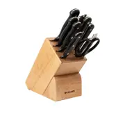 9pc Kamati Gourmet Knife Wooden Block Set made from German Stainless steel