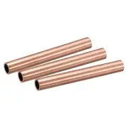Copper Round Tube 13mm OD 1.5mm Wall Thickness 100mm Length Pipe Tubing 3 Pcs