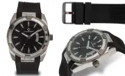 NEW Louis Richard 14040 Men's Halton Collection Silver Accented Masculine Watch