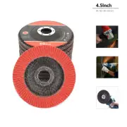 5PC Flap Sanding Disc 4.5'' Ceramic Corundum Grinder Wheels Grit80 Angle Grinder