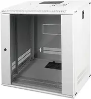 Tecmojo 12RU Wall Mount Network Cabinet, Data Server Rack Enclosure with Lockable Glass Door and Side Panels, 50 kg /110 lbs Max Loading, 450 mm Deep, for 19 inches IT Equipment, White