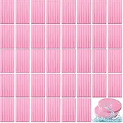 Foaincore 600 Pieces Compressed Facial Sponge Round Facial Sponge for Estheticians Face Sponges for Cleansing Face Wash Sponges Disposable Sponges for Women Spa Exfoliating Cleansing(Pink)