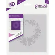 Christmas "POINSETTIA WREATH" Embossing Folder for Cards & Junk Journals
