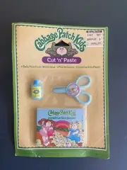 1984 Cabbage Patch Kids Cut 'n' Paste Activity Set on Original Card