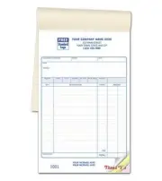 Retail Sales Book / 2 Part Carbonless / 5.5" x 8.5" / NEBS Deluxe 55SW