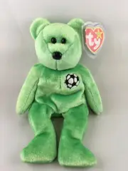 Kicks the Bear - Ty Beanie Baby with Tag Errors / Oddities
