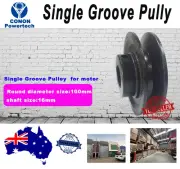 Single groove Pulley 100mm shaft size 5/8" 16mm bore Cast Iron screw V Section A