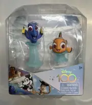 Disney 100 Pixar Finding Nemo Dory and Nemo 2 Mini Figure Set